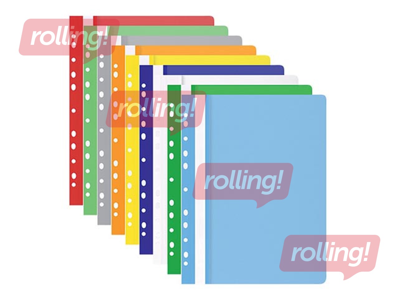 Report file with perforation Office Products, A4, light blue