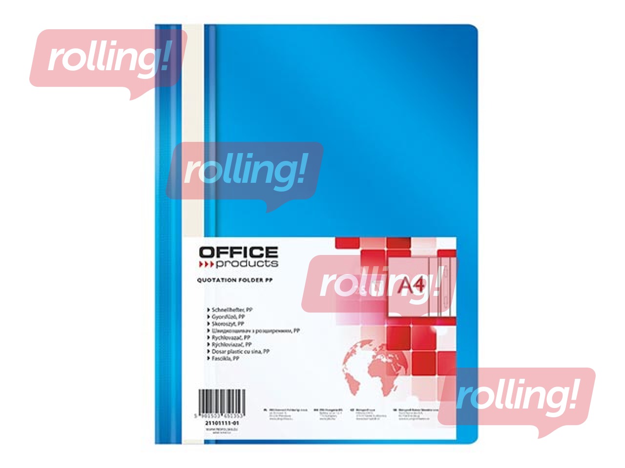 Папка - скоросшиватель Office Products, A4, синяя