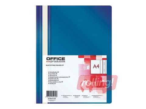 Aruandefail Office Products, A4, tumesinine
