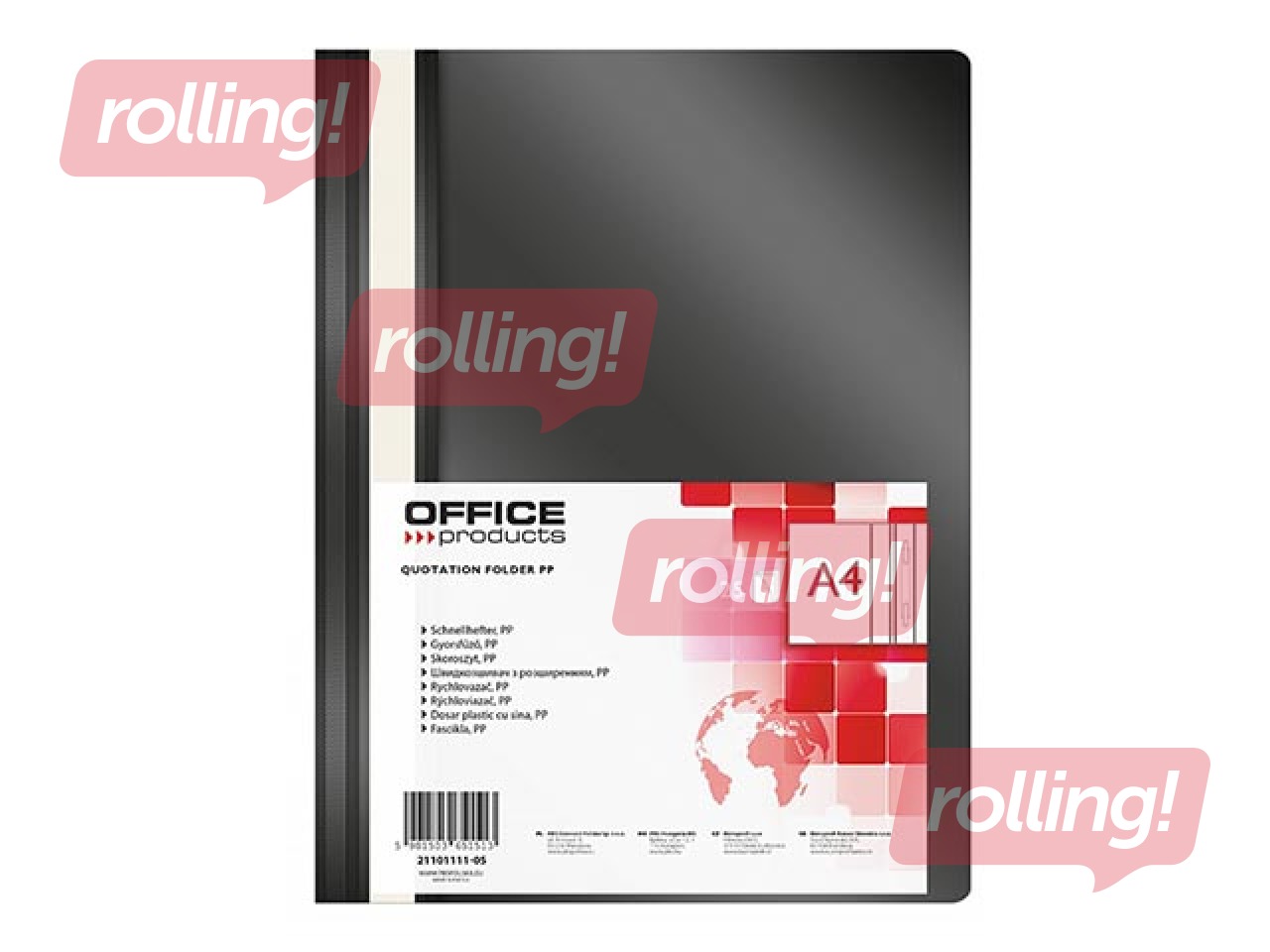 Папка - скоросшиватель Office Products, A4, черная