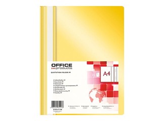 Папка - скоросшиватель Office Products, A4, желтая