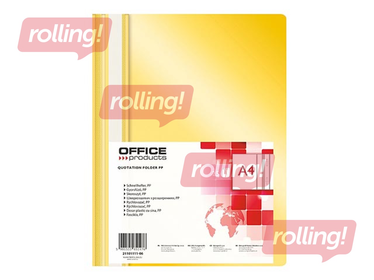 Report file Office Products, A4, yellow