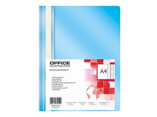 Папка - скоросшиватель Office Products, A4, светло-синяя
