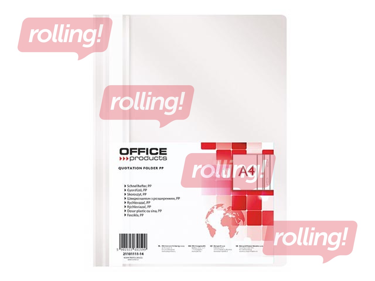 Папка - скоросшиватель Office Products, A4, белая
