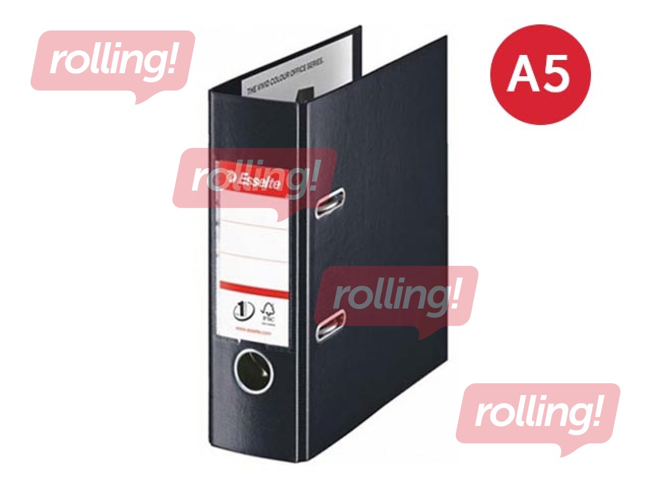 Registraator Esselte No.1 Power, A5, must, 75mm