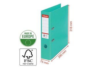 Registraator Esselte No.1 Power, A4, heleroheline, 75mm