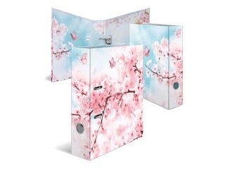 Mape reģistrs ar ziedu apdruku, A4, 70mm