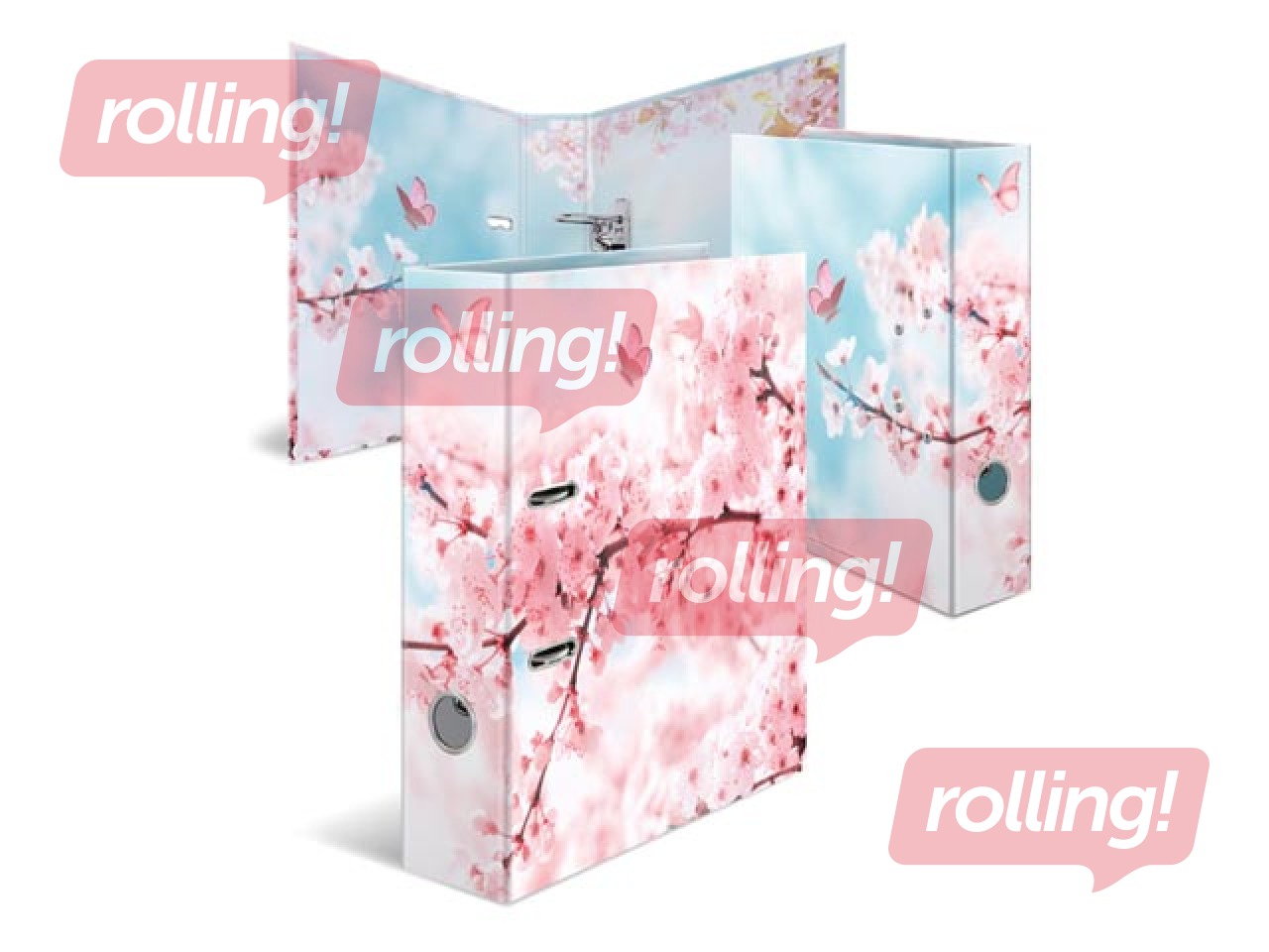 Registraator õitemustriga, A4, 70mm