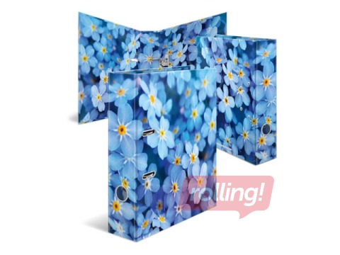 Folder register with floral print, A4, 70mm