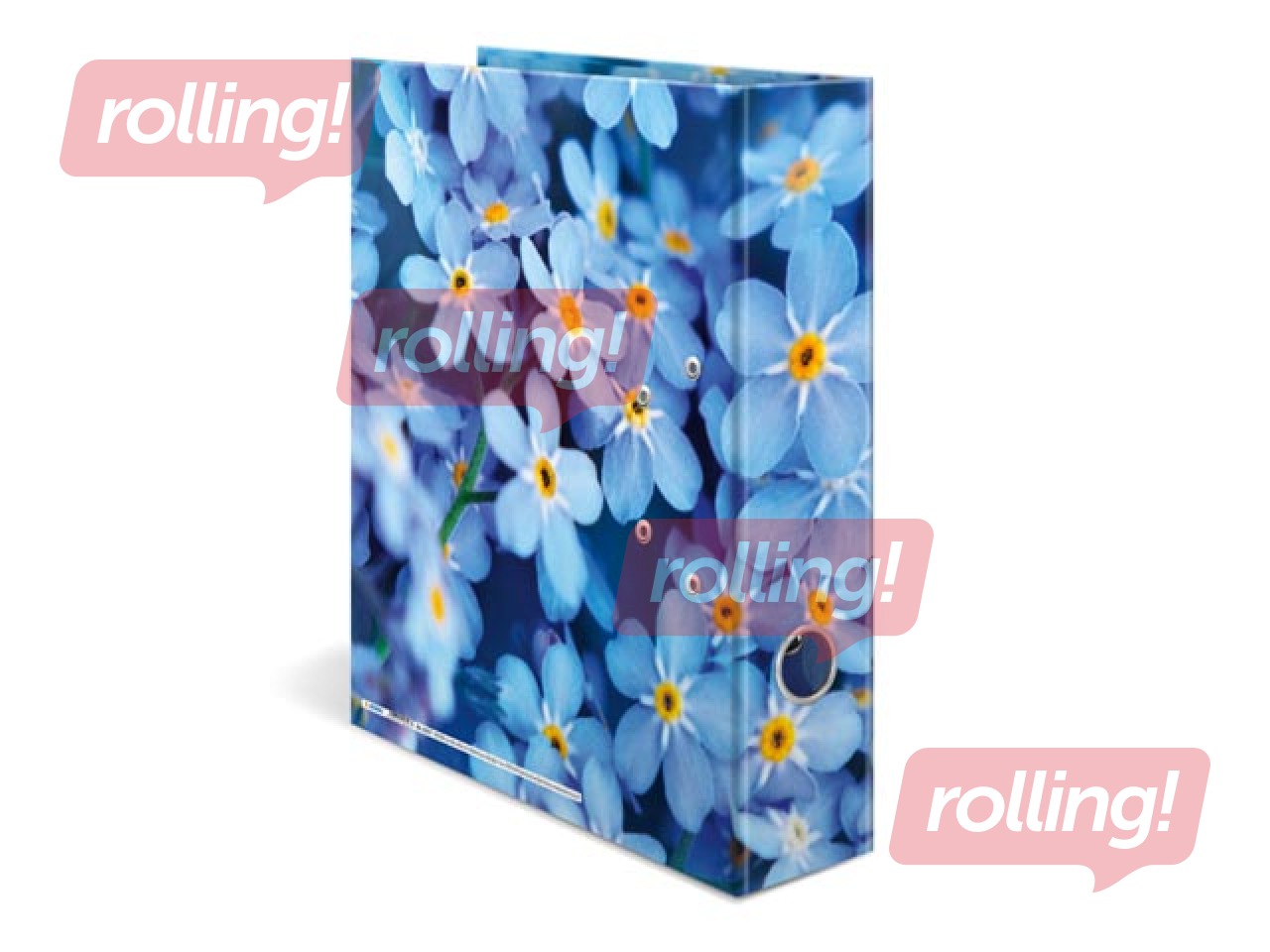 Folder register with floral print, A4, 70mm