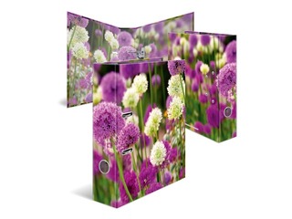 Folder register with floral print, A4, 70mm