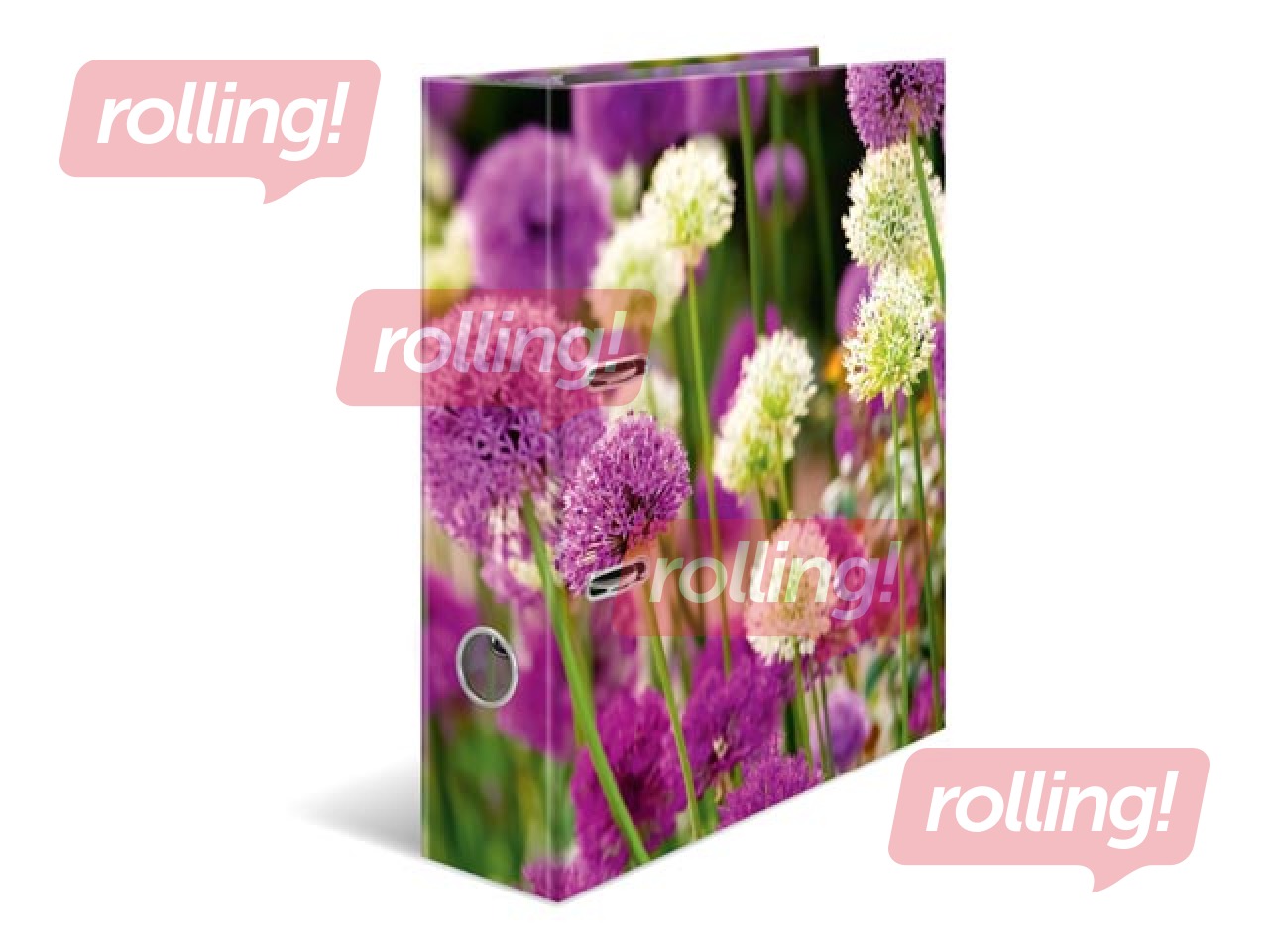 Folder register with floral print, A4, 70mm