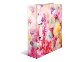 Folder register with floral print, A4, 70mm