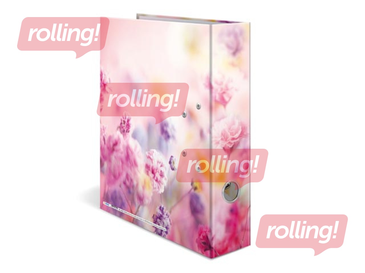 Folder register with floral print, A4, 70mm