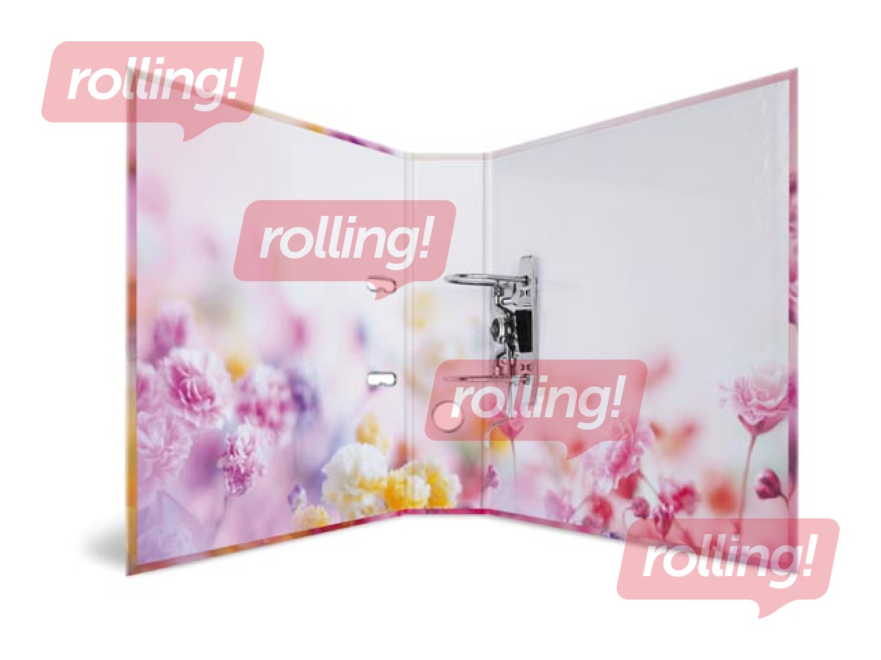 Folder register with floral print, A4, 70mm