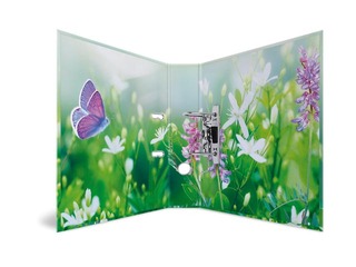 Folder register with floral print, A4, 70mm