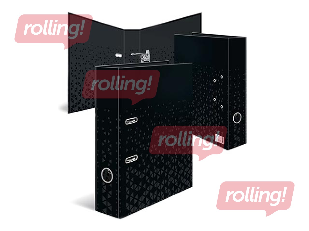 Mape reģistrs Herma Color, A4, melna, 70mm