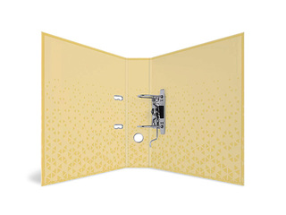 Folder register Herma Color, yellow, A4, 70mm