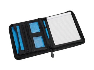 Writing case Rillstab Excellent de Luxe with zip, A5, black