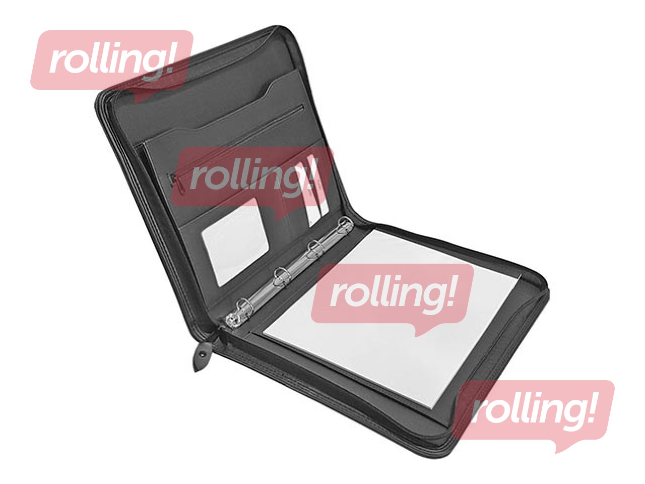 Folder with zip Eurostyle, A4, black