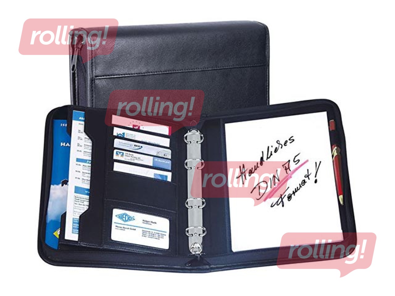 Folder with zip Wedo, A5, black