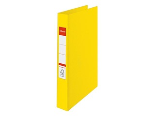 Папка на 2-х кольцах Esselte, A4, жёлтая, 25мм
