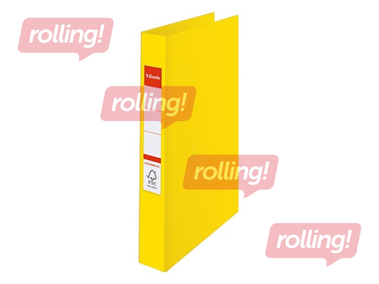 Rõngaskaaned Esselte, A4, 2 rõngast, kollane, 25mm