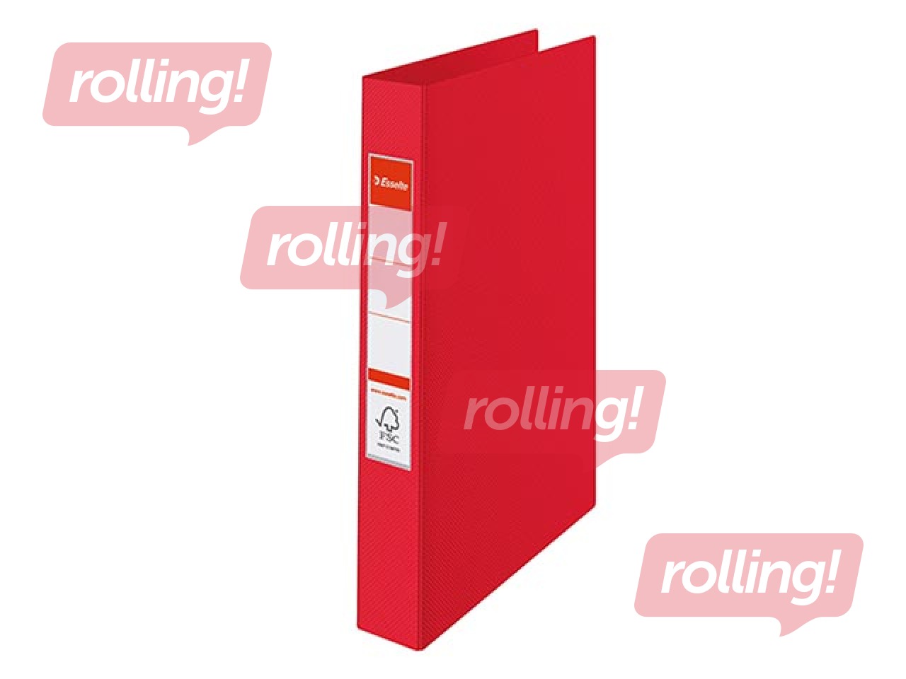 Folder with 4 rings Esselte A4, red, 25mm