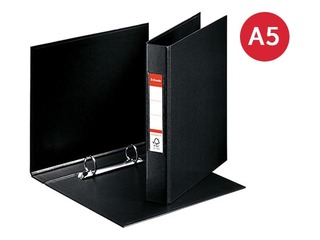 Folder with 2 rings Esselte, A5, black, 25mm
