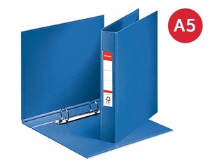 Folder with 2 rings Esselte, A5, blue, 25mm