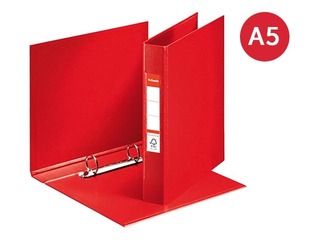 Folder with 2 rings Esselte, A5, red, 25mm