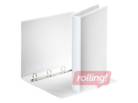 Папка на 4-х кольцах Panorama, A4, белая, 20мм