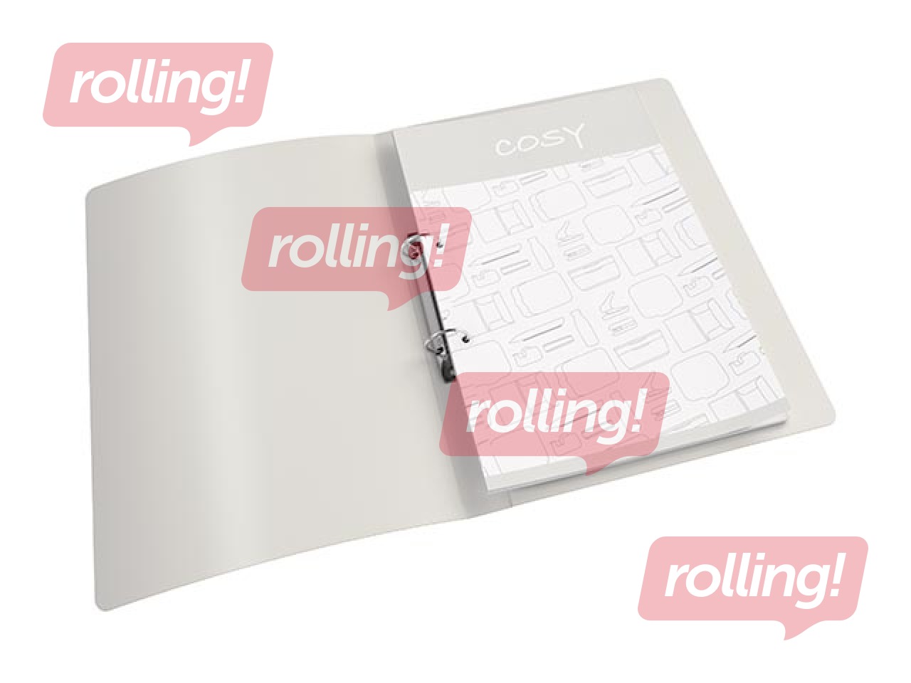 Folder with 2 rings Leitz Cozy, A4, yellow, 25mm