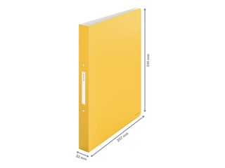 Folder with 2 rings Leitz Cozy, A4, yellow, 25mm