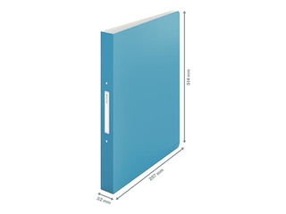 Folder with 2 rings Leitz Cozy, A4, blue, 25mm