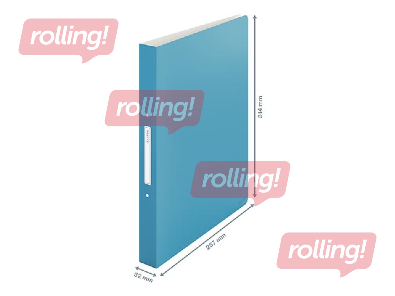 Folder with 2 rings Leitz Cozy, A4, blue, 25mm