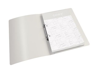 Mape ar 2 riņķiem Leitz Cosy, A4, pelēka, 25mm