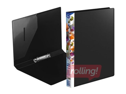 Folder with 2 rings Forofis, A4, black, 20mm
