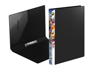 Folder with 2 rings Forofis, A4, black, 20mm