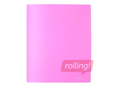 Ring binder Concorde, A4, 4 rings, pastel pink, 36mm