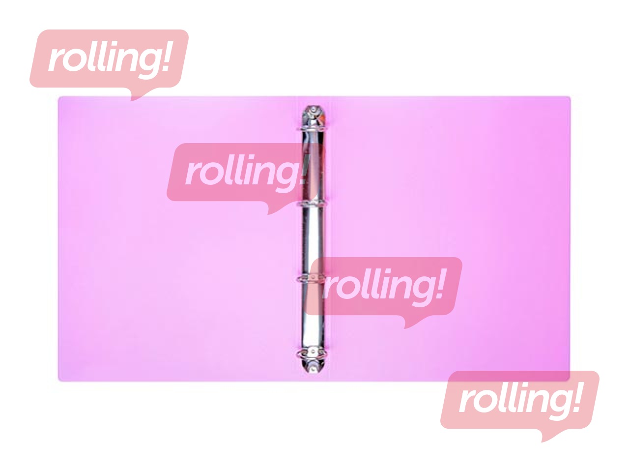 Ring binder Concorde, A4, 4 rings, pastel pink, 36mm