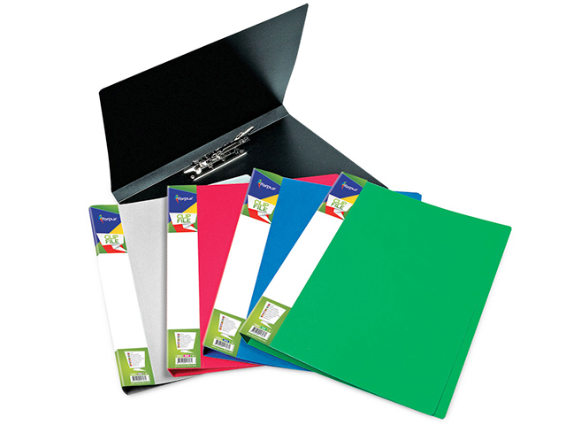 Lever grip folder Forpus, A4, grey