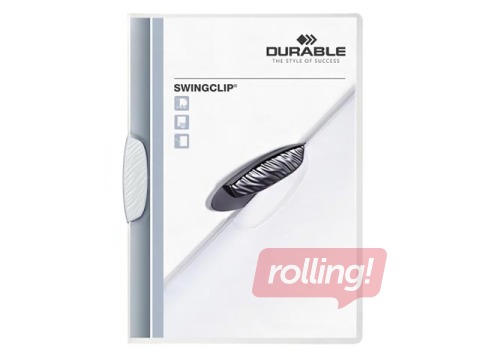 Папка с белым клипом Durable Swingclip, A4