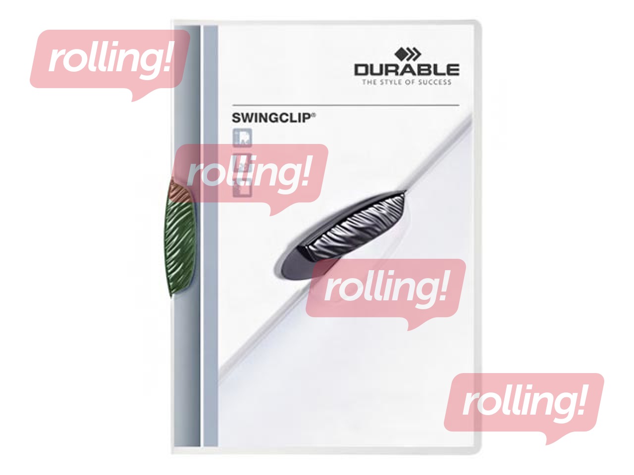 Klambriga kaaned Durable Swingclip, A4, roheline
