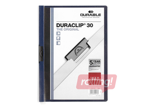 Folder Durable Duraclip 30, dark blue, A4