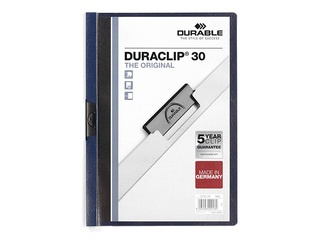 Folder Durable Duraclip 30, dark blue, A4