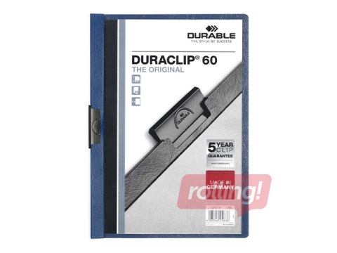 Folder Durable Duraclip 60, A4, dark blue