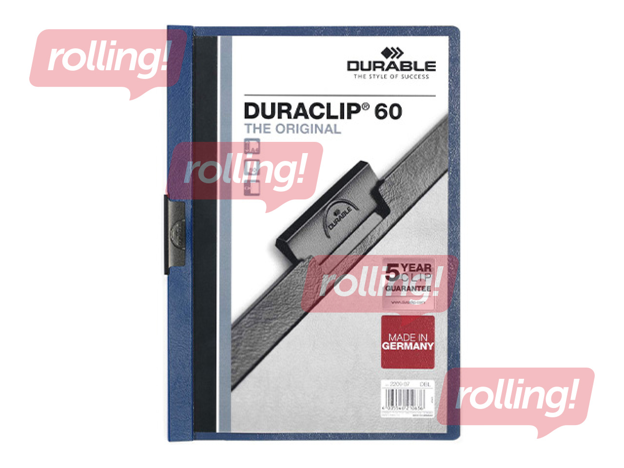 Folder Durable Duraclip 60, A4, dark blue