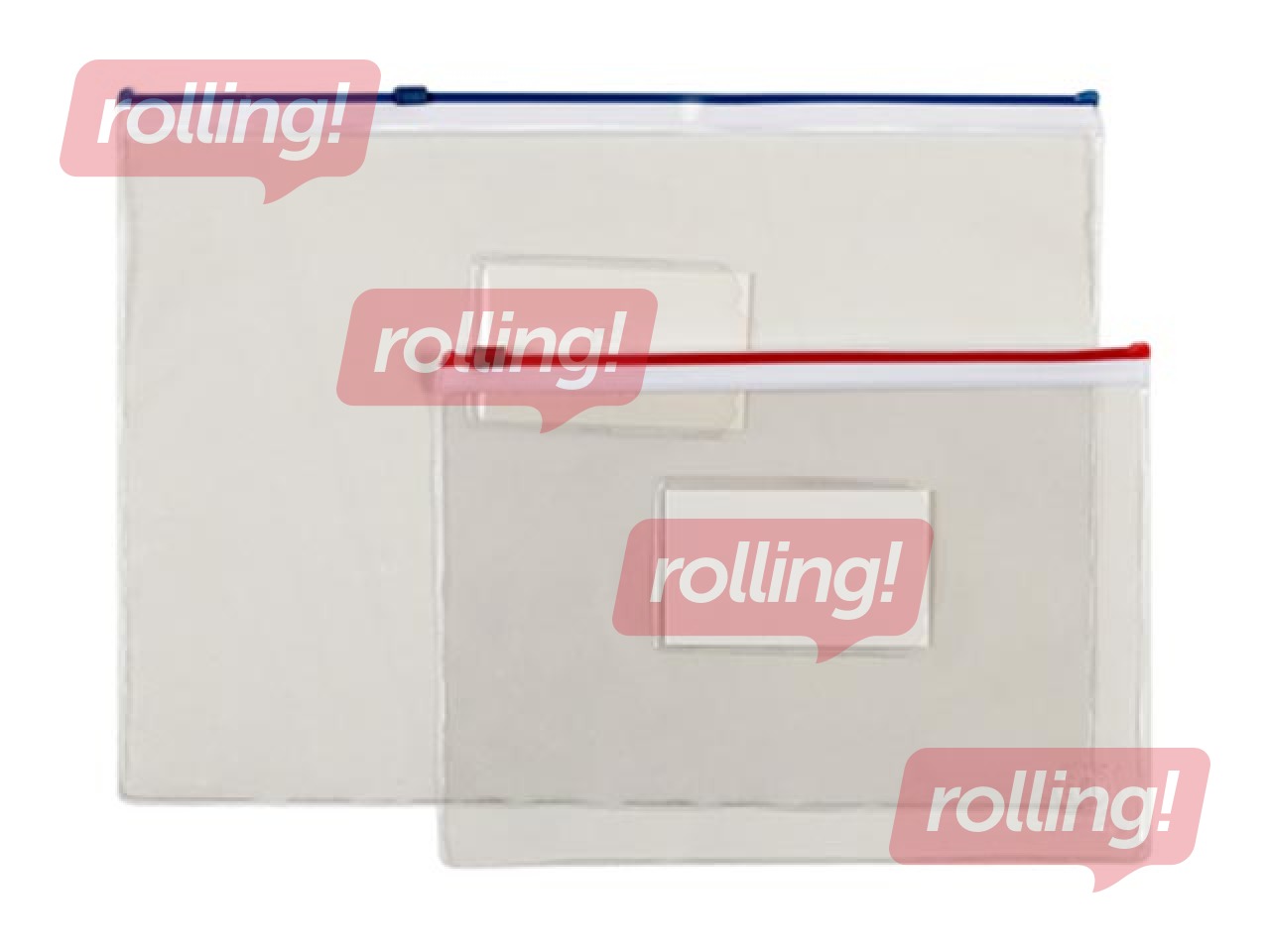 Zipper bag Office Point, A4, transparent