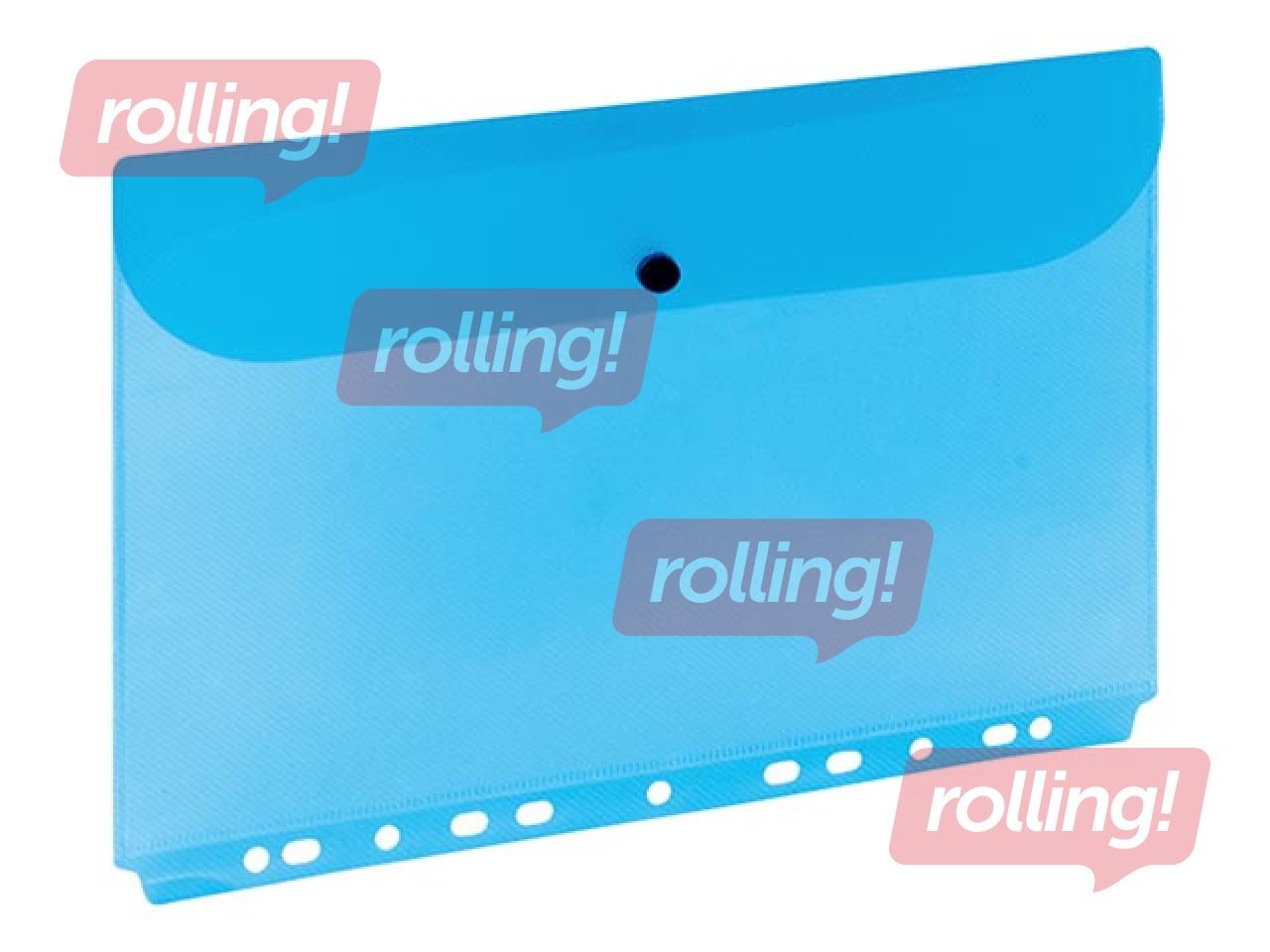 Папка конверт с перфорацией Grand, A4, синяя